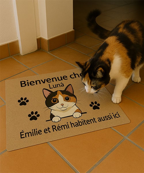 Le Paillasson Personnalisé Chat