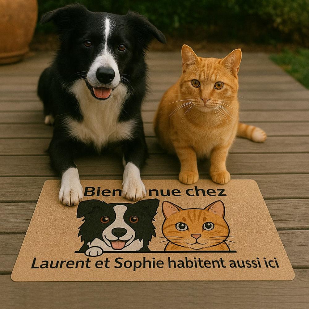 Paillasson personnalisé animaux