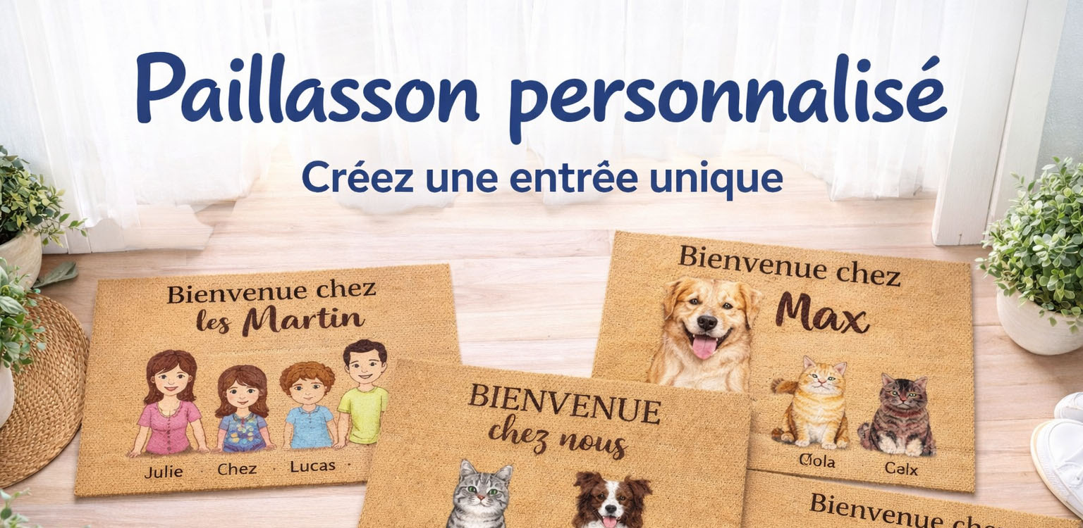 Paillasson personnalisé bannière