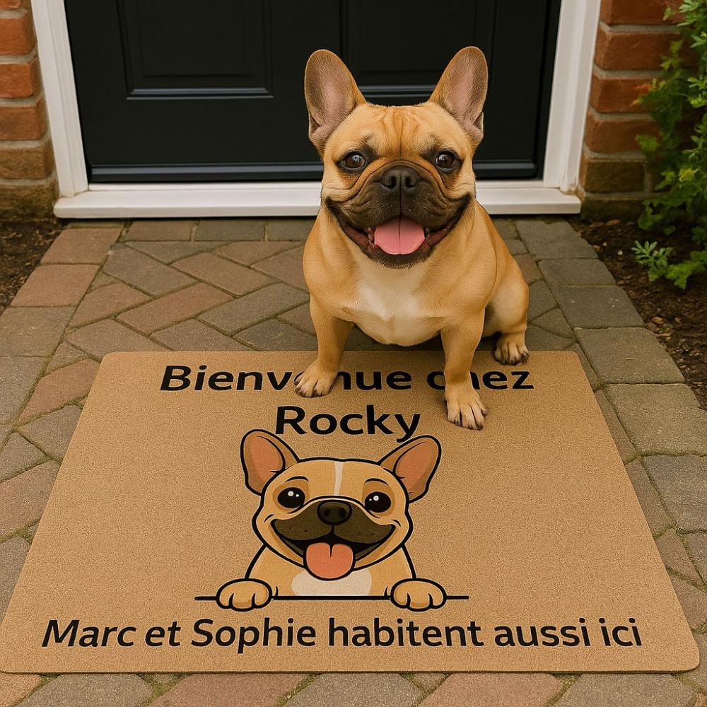 Paillasson personnalisé chien